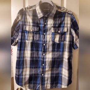 ECKŌ UNLTD. Button-down Plaid - L (55)
